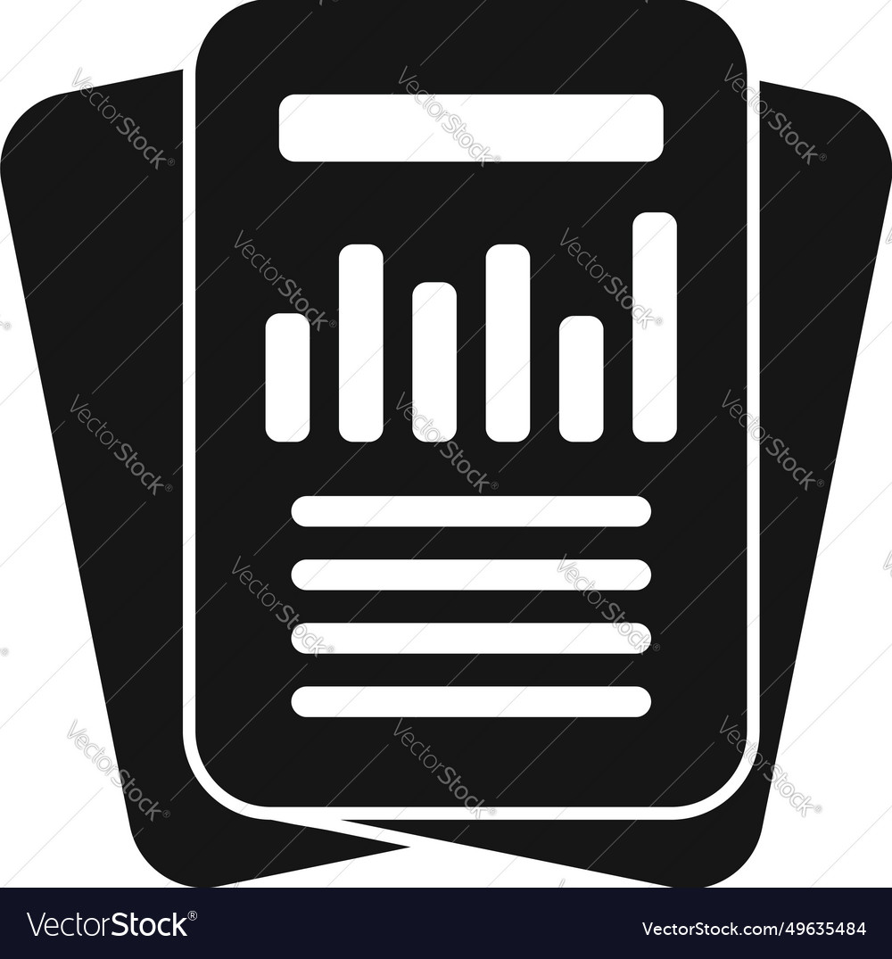 Paper planner icon simple record keeping Vector Image