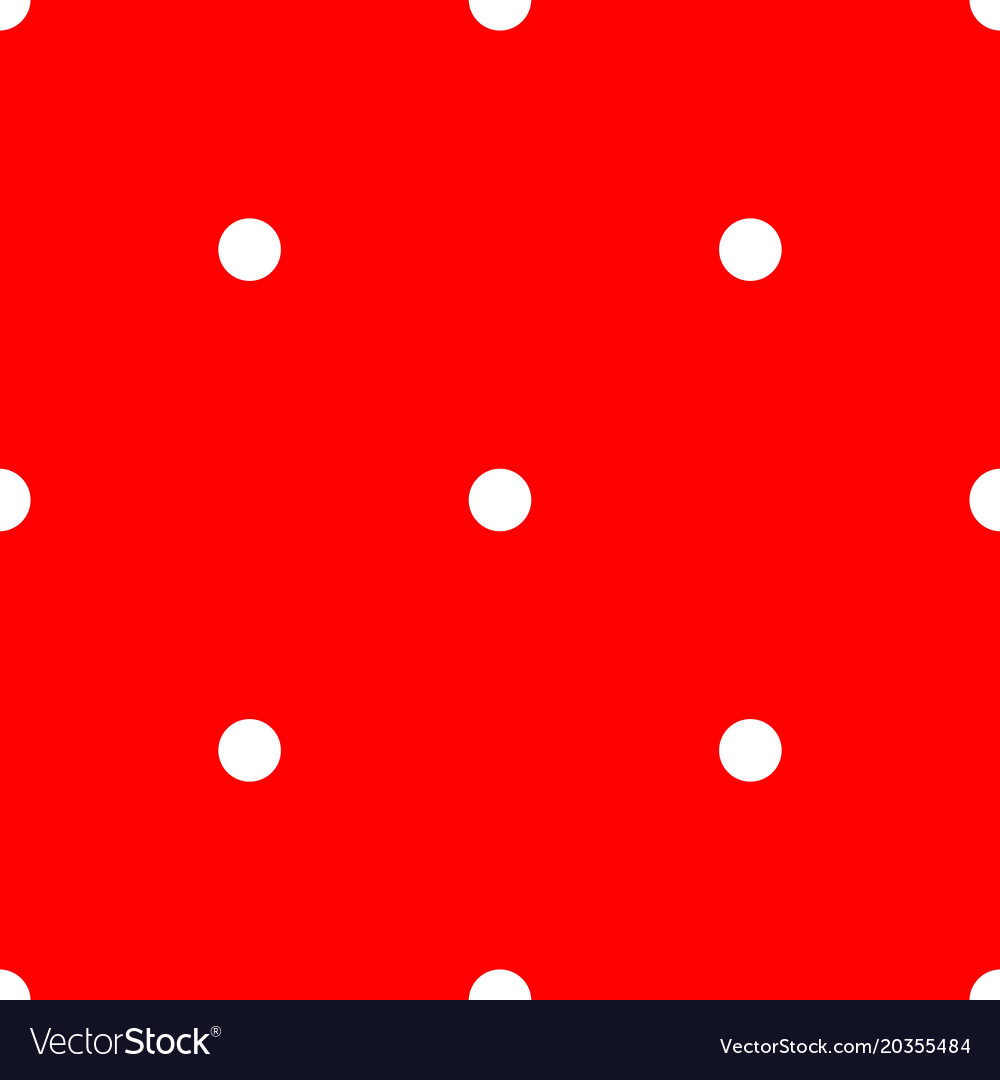 Red Polka Dot Tile Pattern