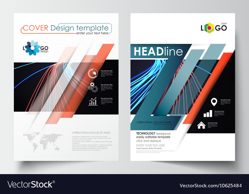 Templates for brochure magazine flyer booklet Vector Image