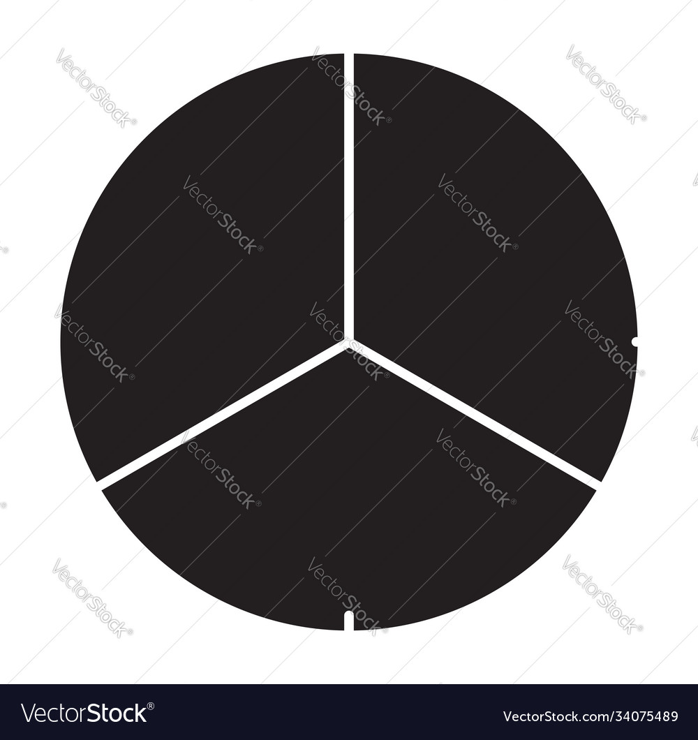 Circle pie chart diagram icon from 2 to 20