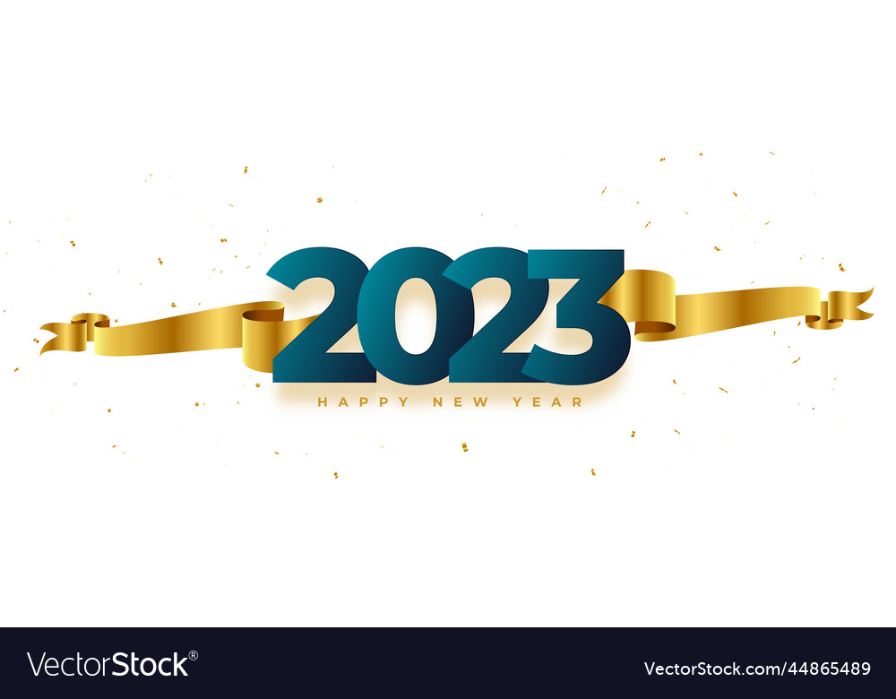 Elegant happy new year 2023 wishes banner