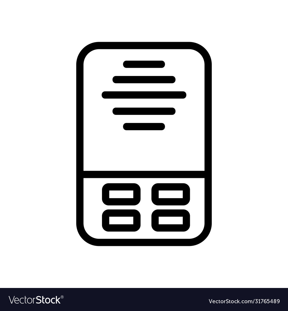 Intercom security device icon outline vector image Intercom security device icon outline