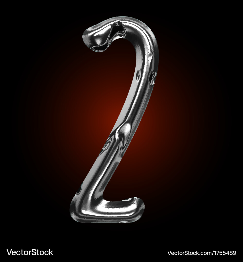 Metal figure Royalty Free Vector Image - VectorStock