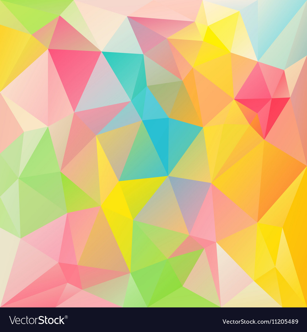 Pastel Polygon Triangles