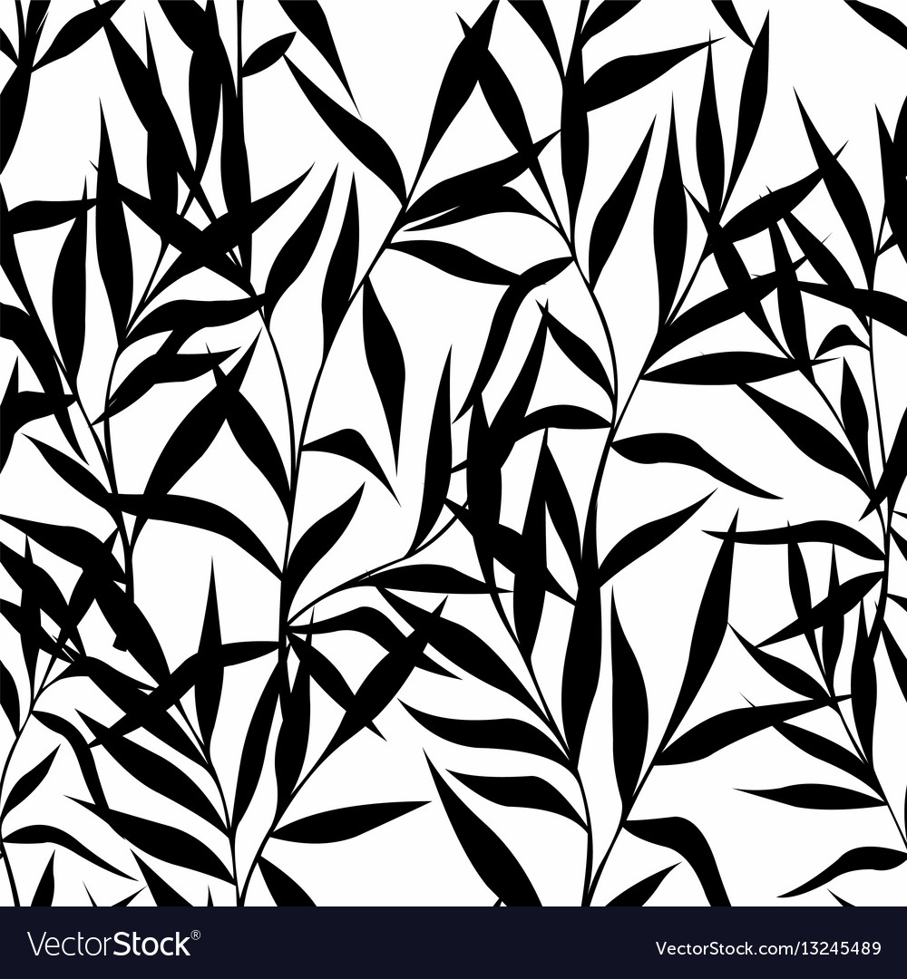 Seamless pattern with leaves on a white background