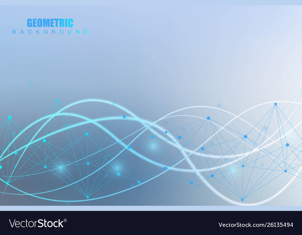 Big data visualization background modern vector image Big data visualization background modern