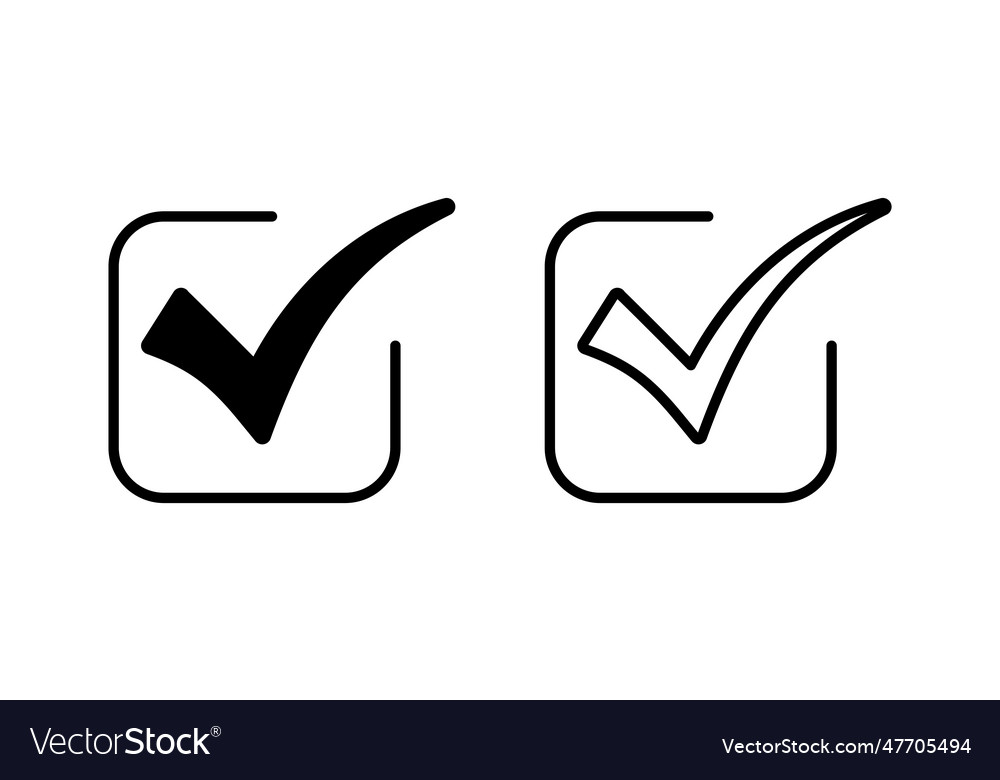 Check icon mark list button