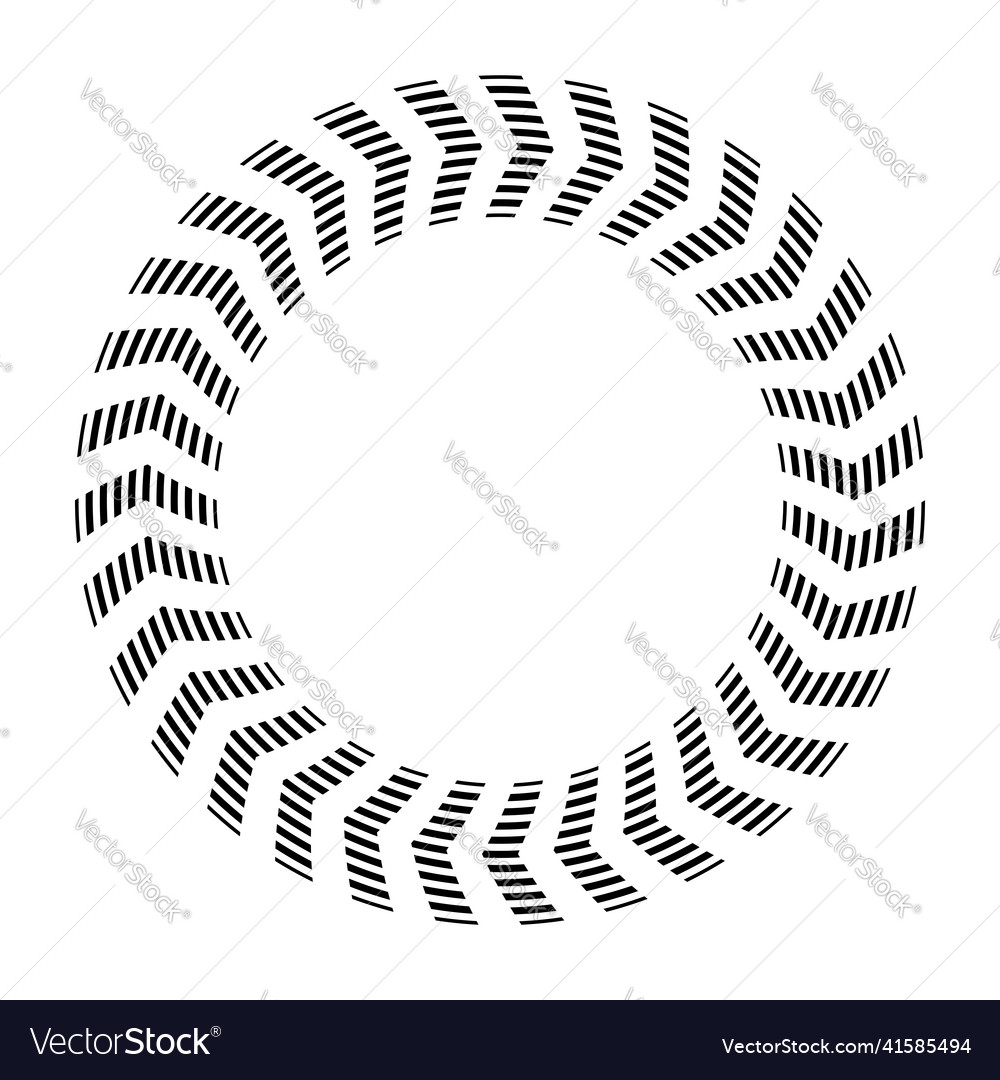 Circular pattern for round frame Royalty Free Vector Image
