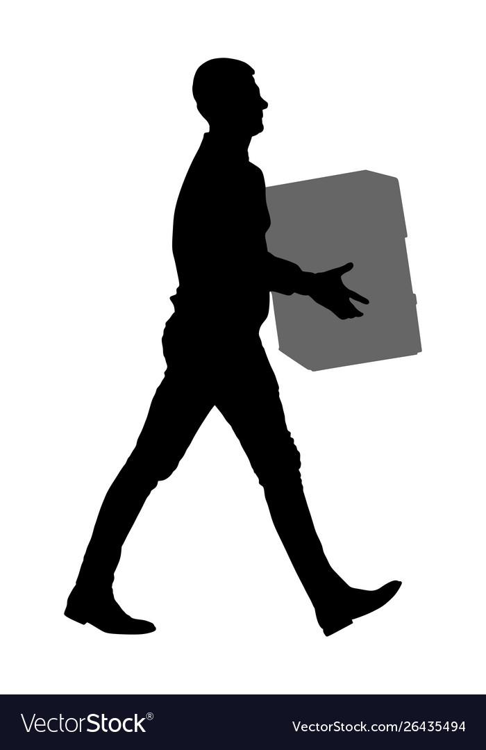 Liefermann mit Paketen