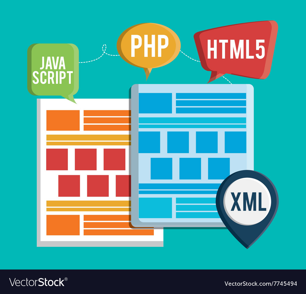 Developer icon design Royalty Free Vector Image