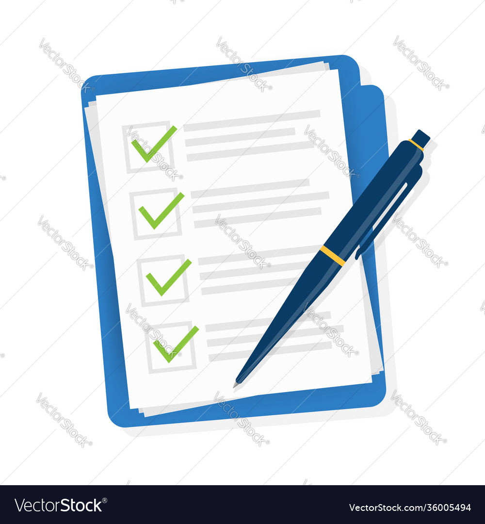 Flat Style Check List Document
