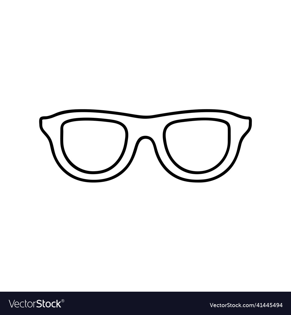 Glasses line icon outline sign linear pictogram