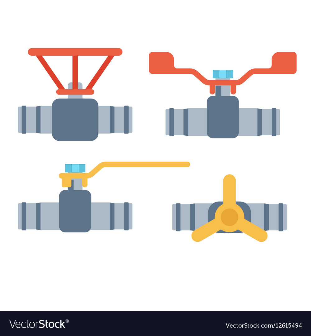 Pipes icons isolated