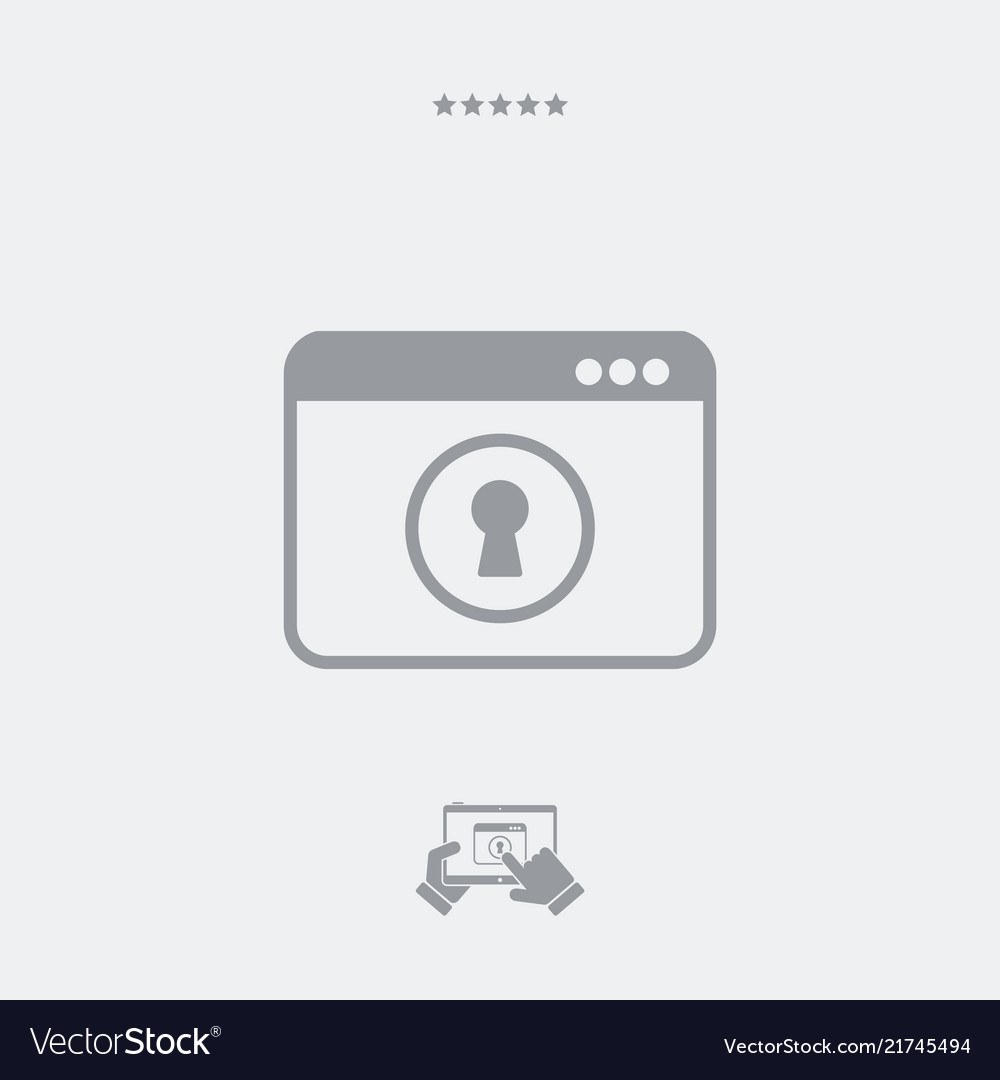 Protected access - web icon