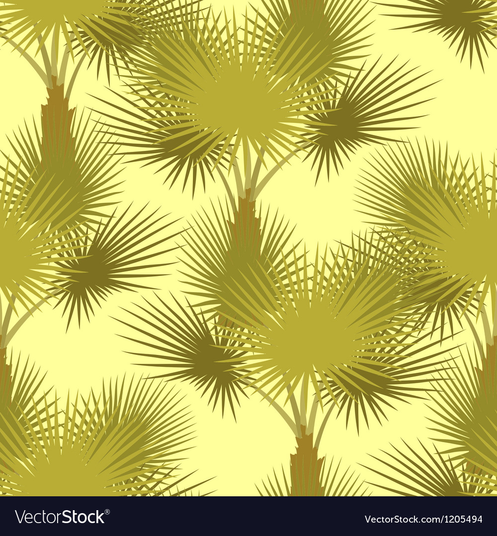 Seamless pattern palm trees Royalty Free Vector Image