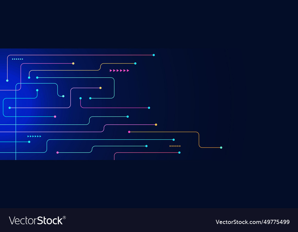 Abstract multi colored lines and points vector image Abstract multi colored lines and points