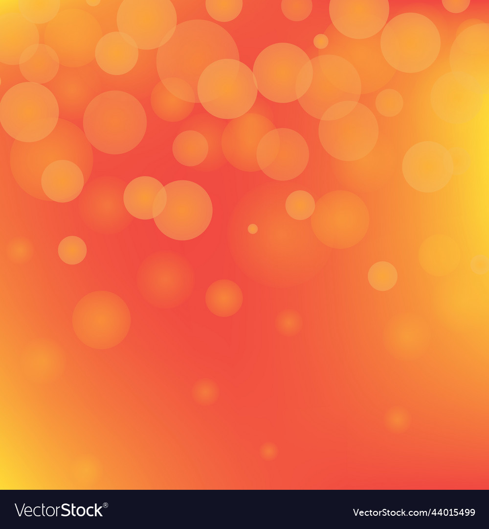 Abstract yellow bokeh background with defocused