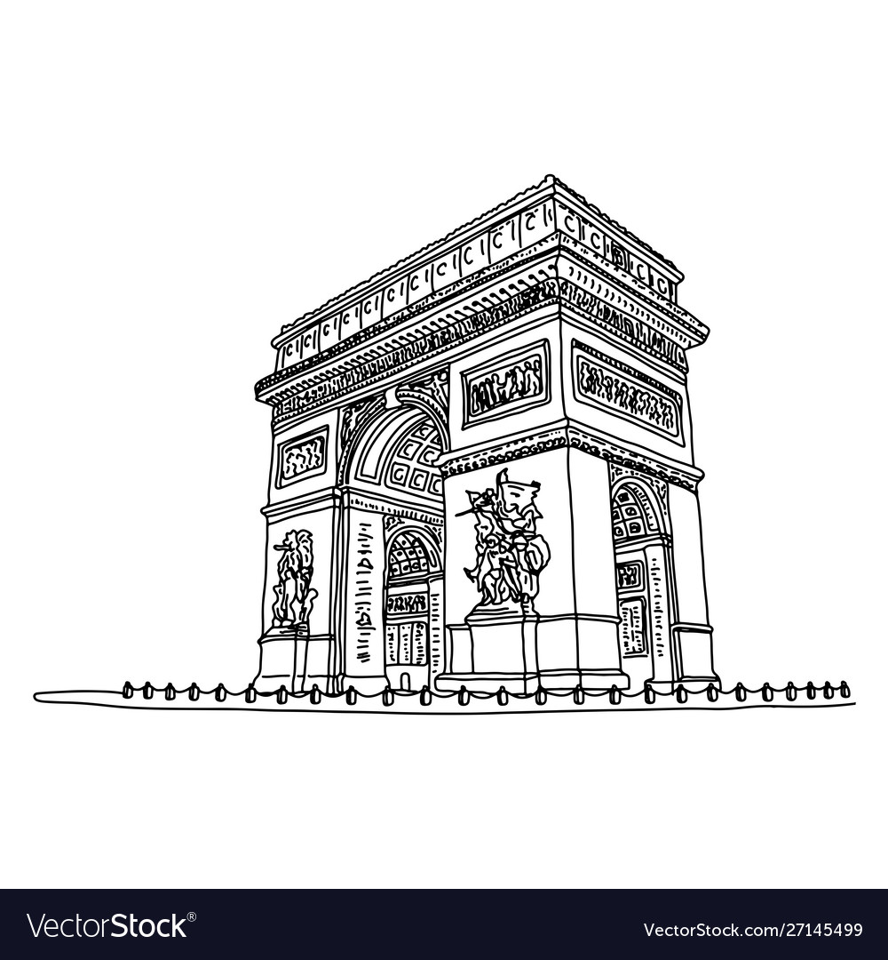 arc de triomphe outline