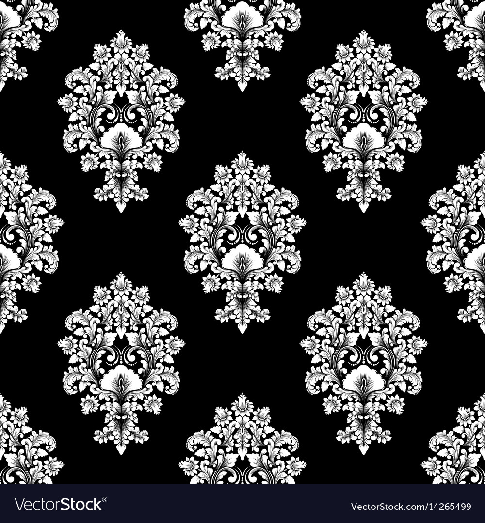 Damask seamless pattern background classical