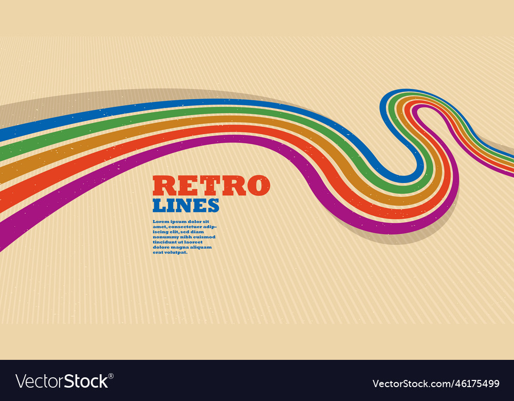 Linear abstract background in all colors vector image Linear abstract background in all colors