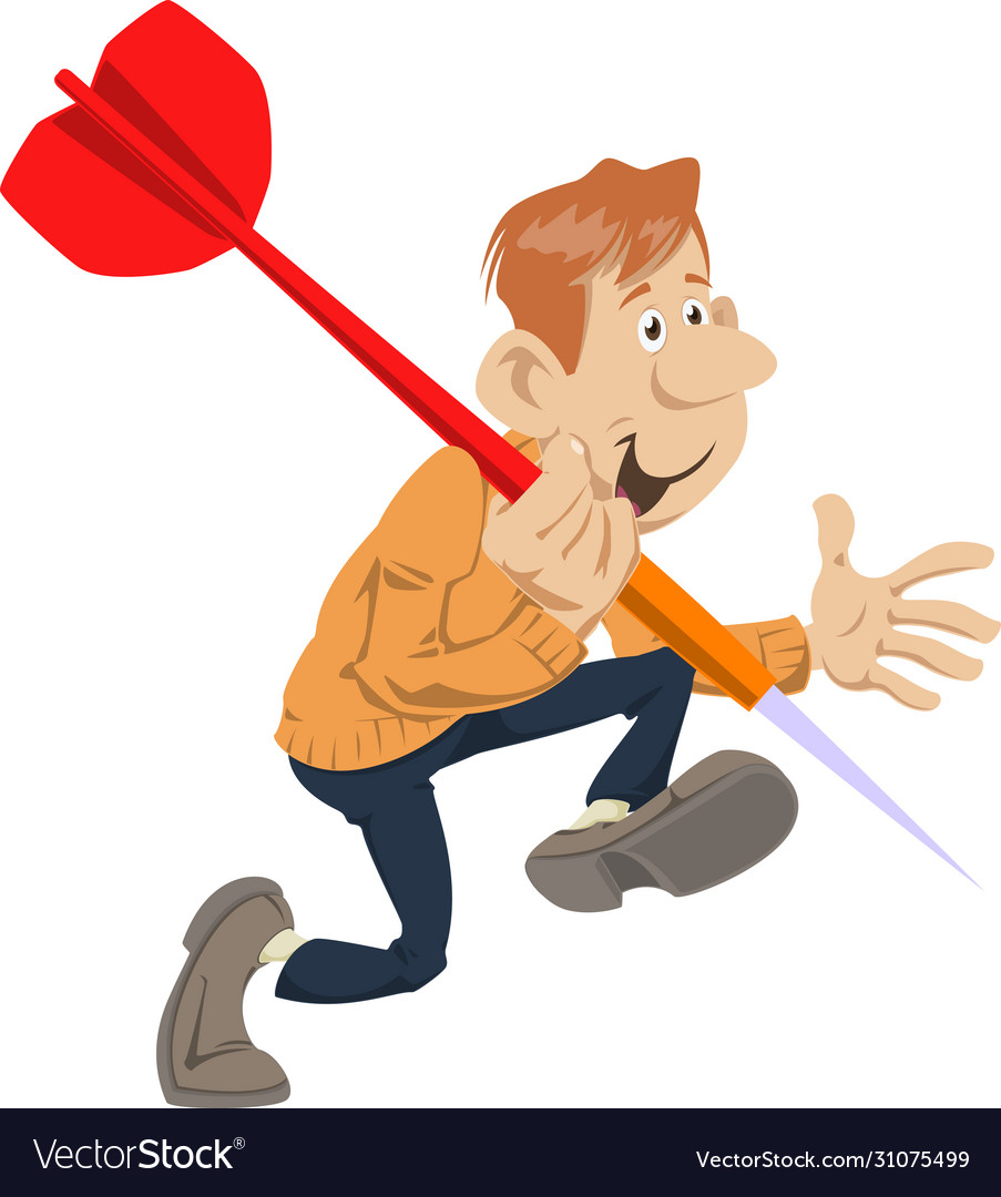 Man with Dart