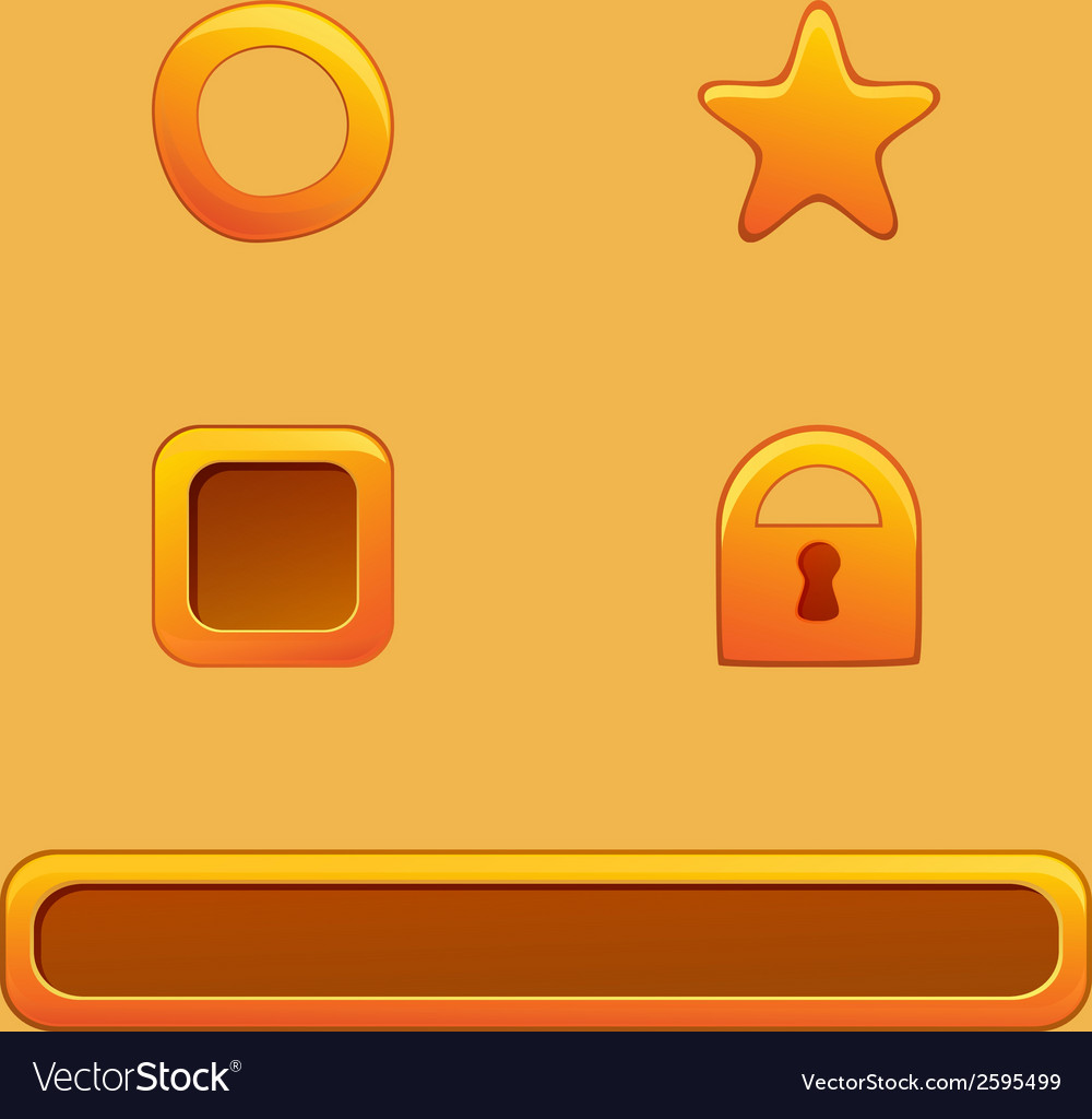 Mobile gui glossy elements for ui game