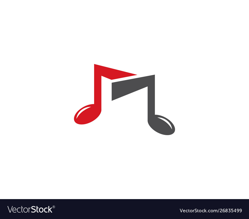 Music note logo Royalty Free Vector Image - VectorStock