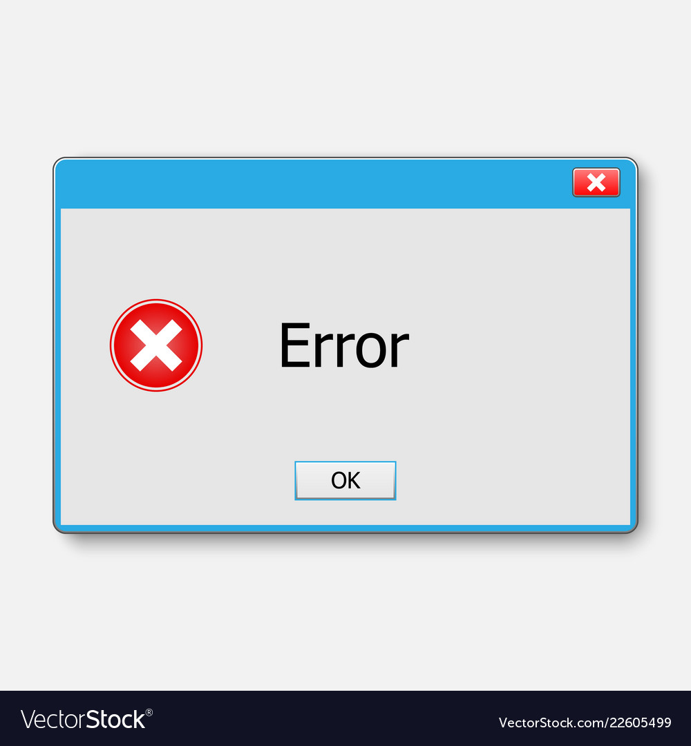 Operating System Error Warning