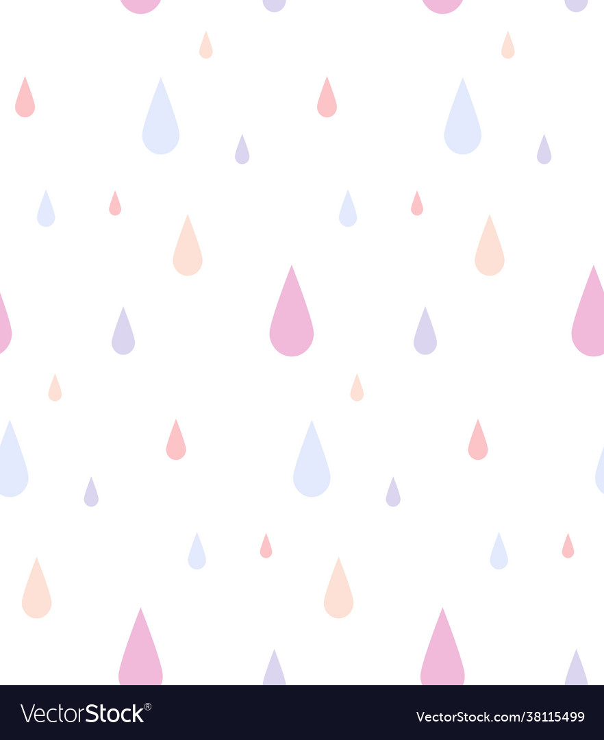 Rain pattern color falling in isolated