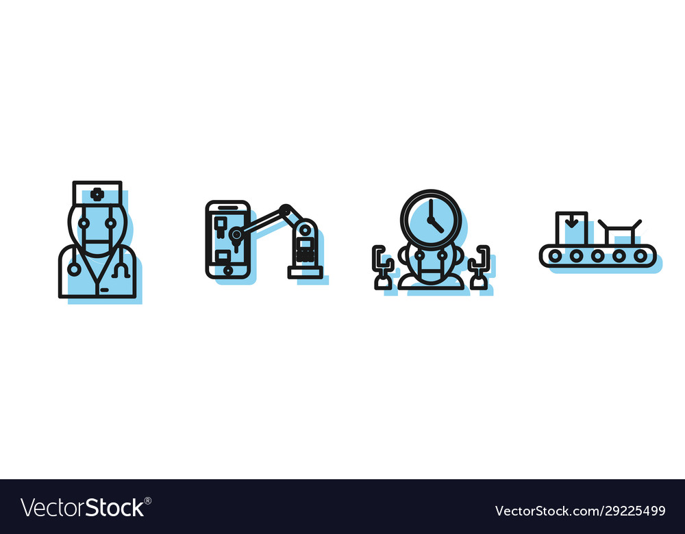 Set line robot and digital time manager