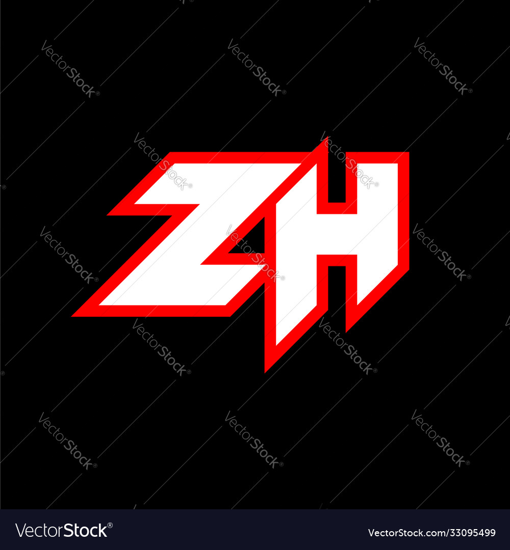 Zh Logo Design Initial Zh Letter Design Royalty Free Vector