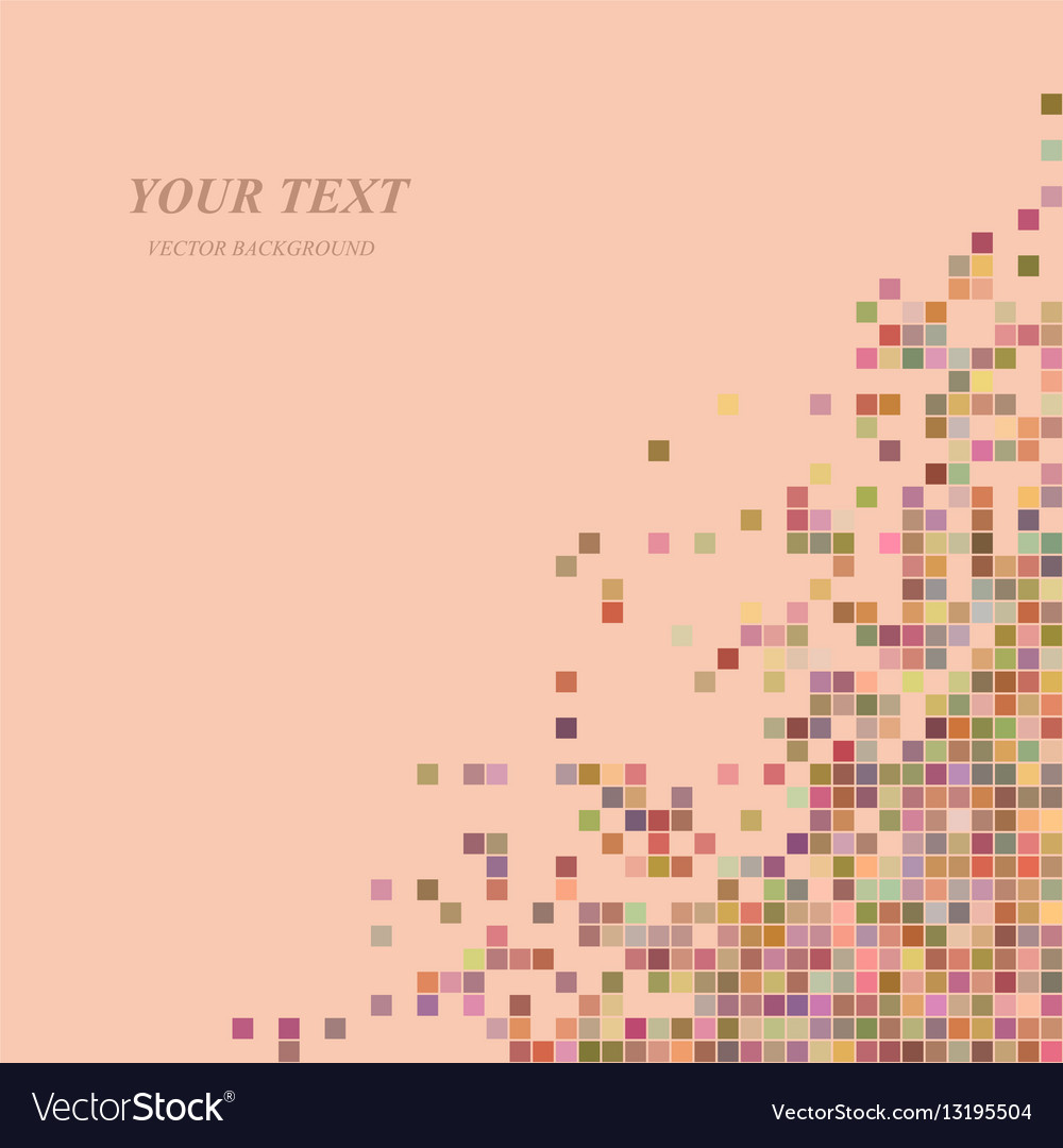 Abstract pixel square pattern background design
