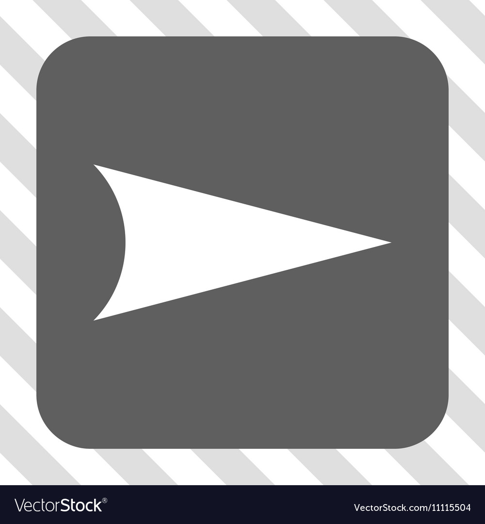 Arrowhead right rounded square button