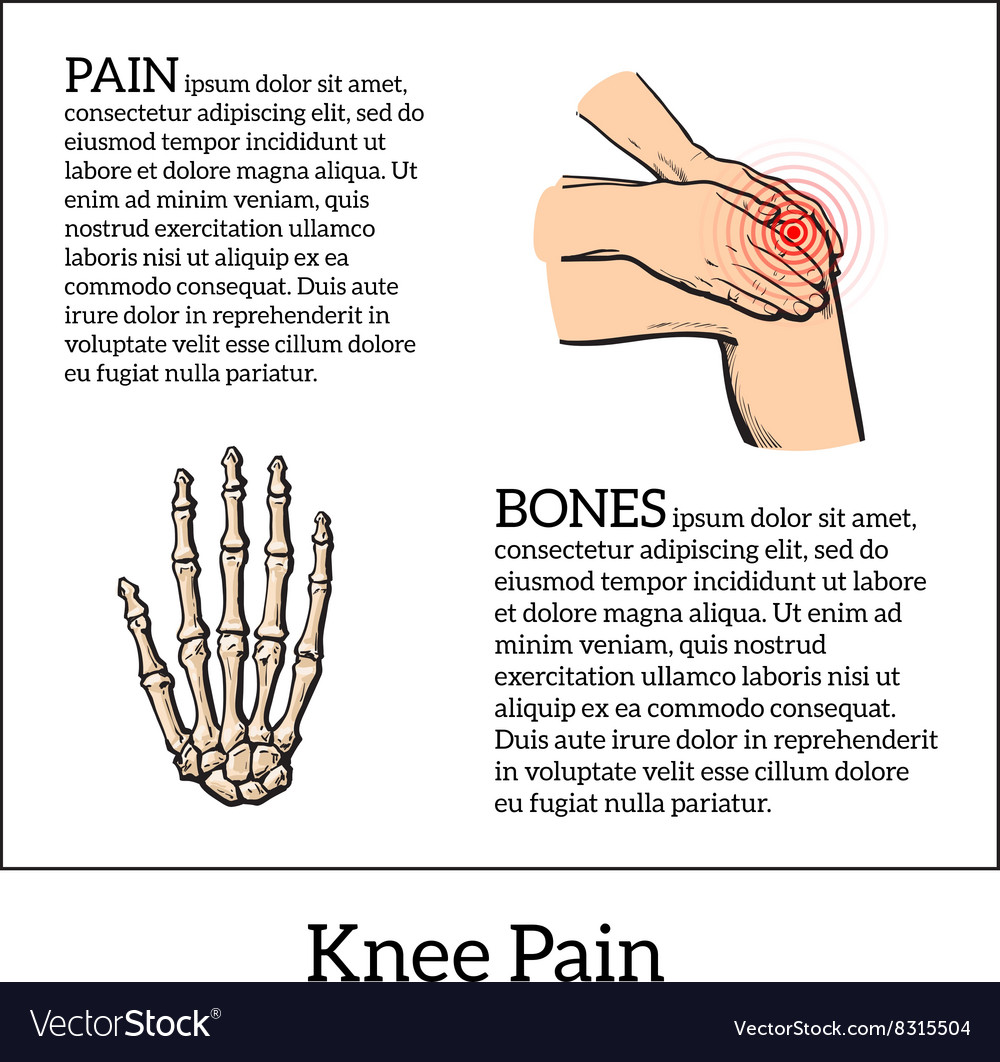 Color of knee pain hands holding leg