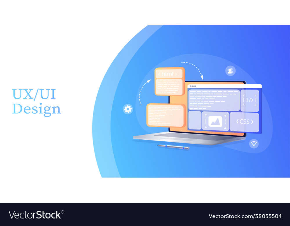 Creates a custom design for application vector image Creates a custom design for application
