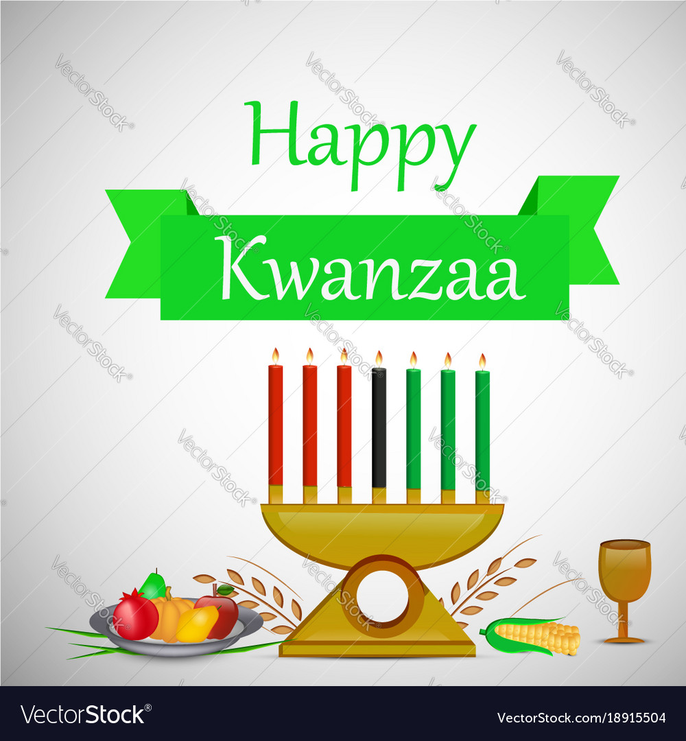 Elemente von kwanzaa Hintergrund