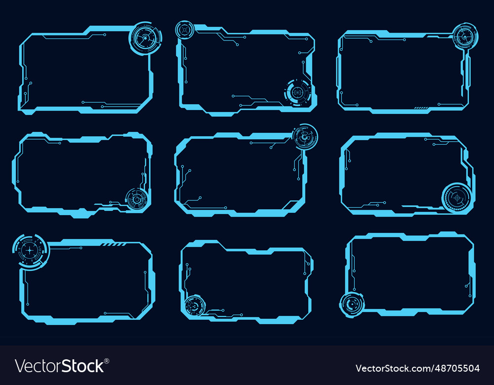 Futuristic Tech Interface Elements