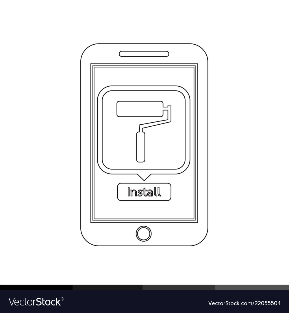 Icon of smart phone mobile tool application design