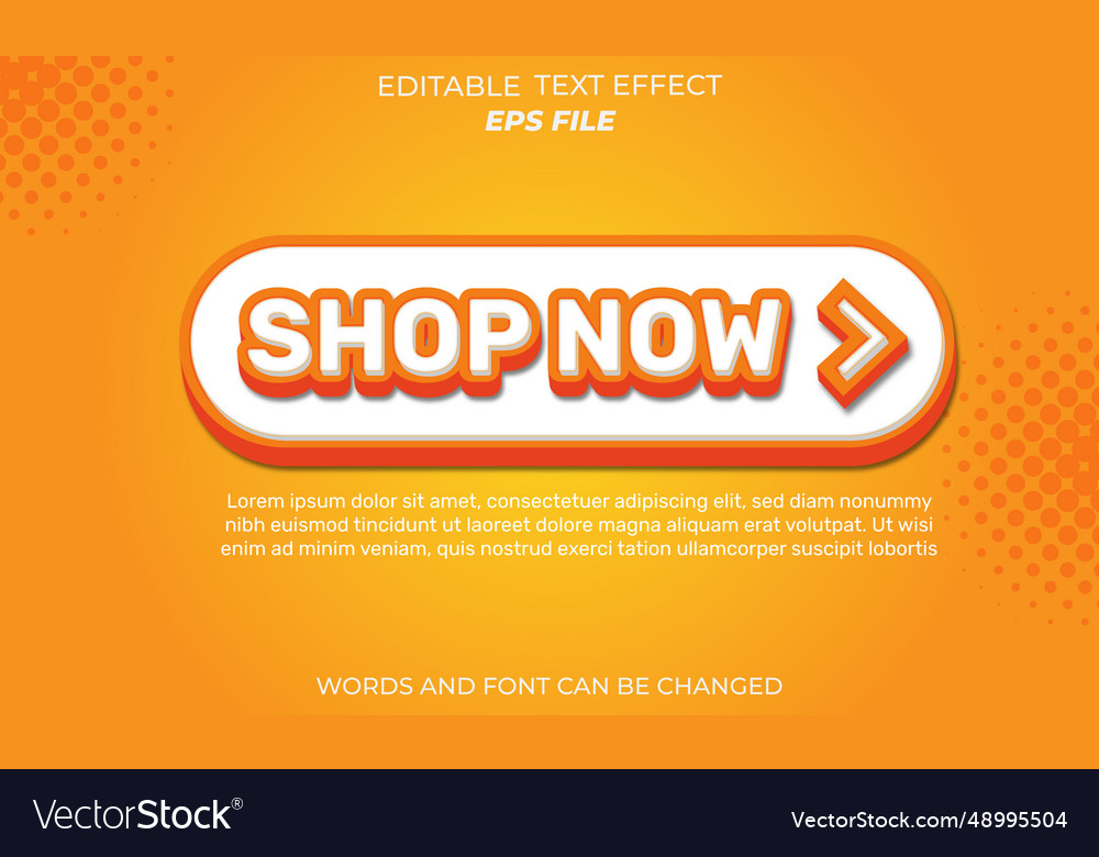 Text effect vector image Text effect