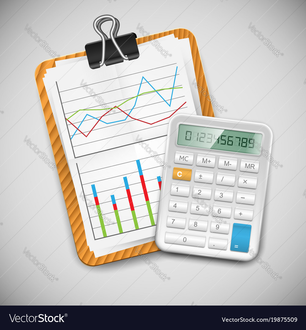 A document table with calculator