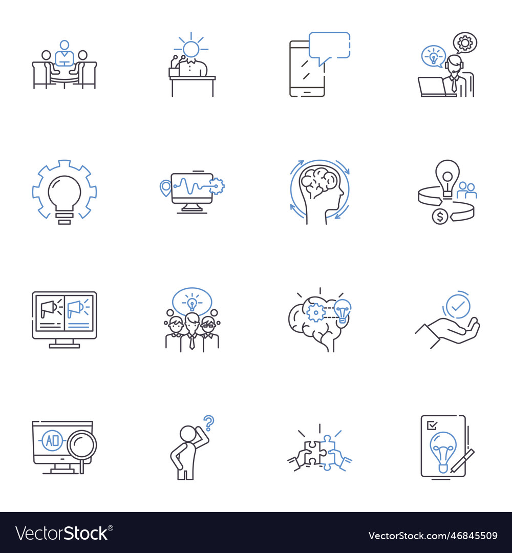 Ameliorate line icons collection enhance improve