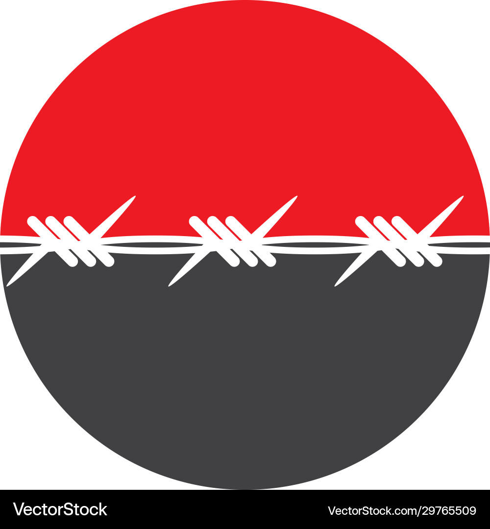Barbed wire Royalty Free Vector Image - VectorStock