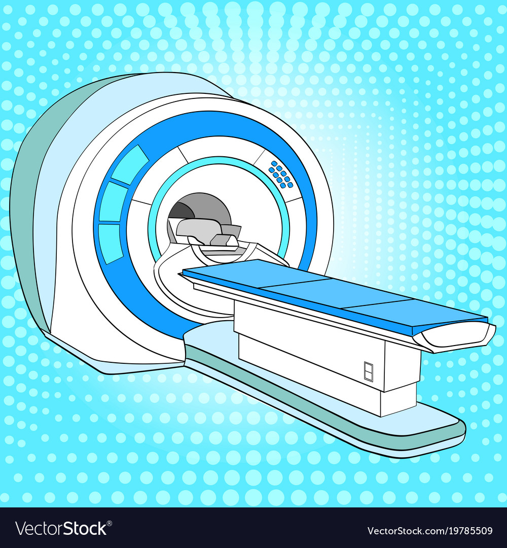 Ct Scanner Computerized Tomography Scanner Mri Vector Image