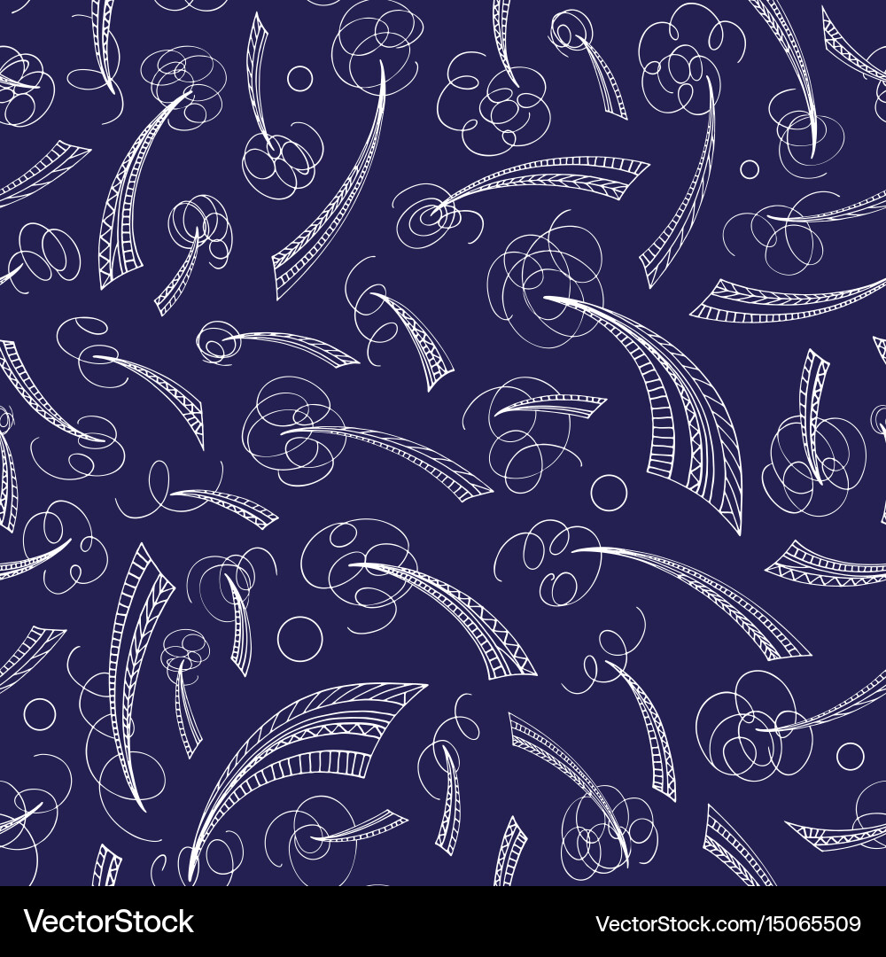 Hand drawn abstract pattern seamless Royalty Free Vector