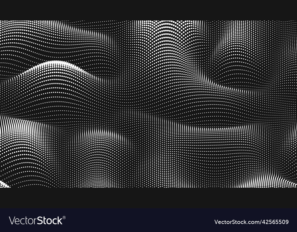 Point wave noise texture abstract dot background vector image Point wave noise texture abstract dot background