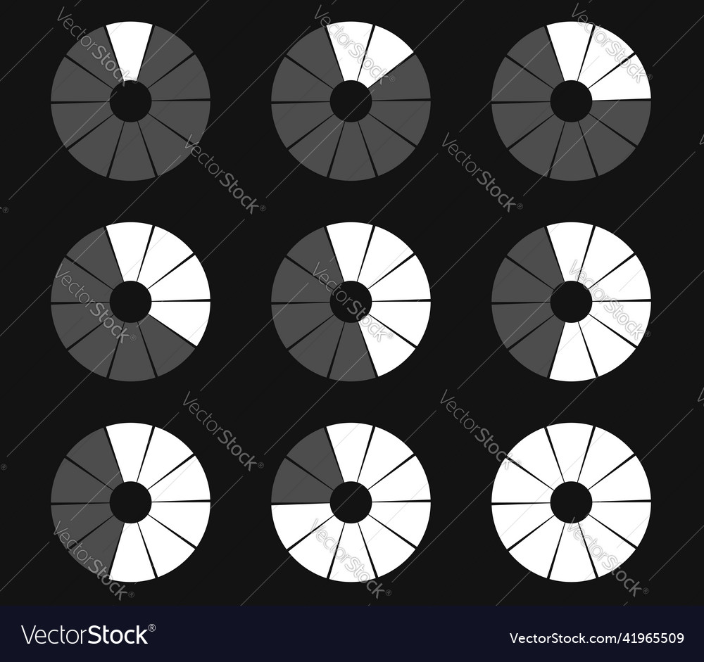Preloader circular loading bar pie chart vector image Preloader circular loading bar pie chart