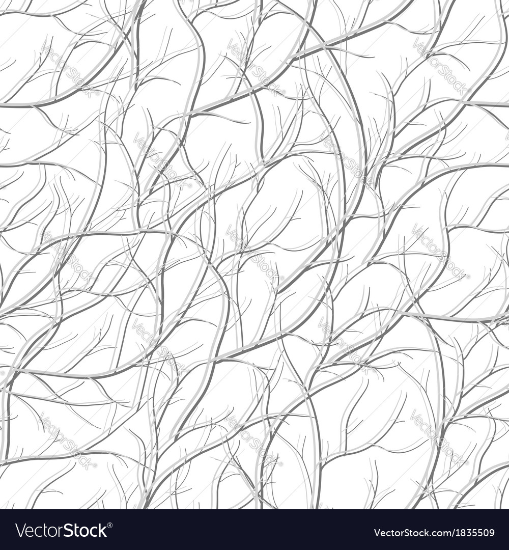 Seamless pattern with branch silhouettes