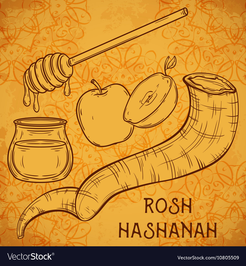 Traditional symbols of rosh hashanah