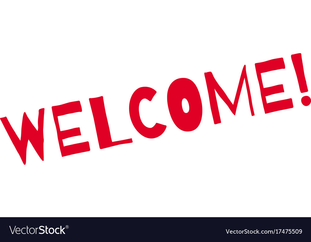 Welcome Rubber Stamp Royalty Free Vector Image