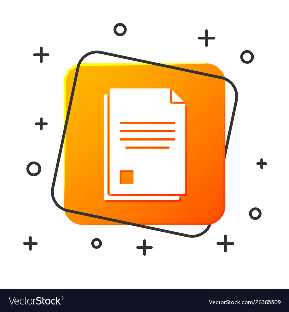 White file document icon isolated on vector image White file document icon isolated on